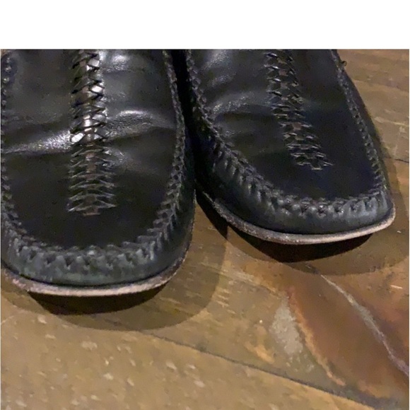 Cole Haan Women's Black Leather Braided Loafer Size 7.5 - Picture 6 of 7